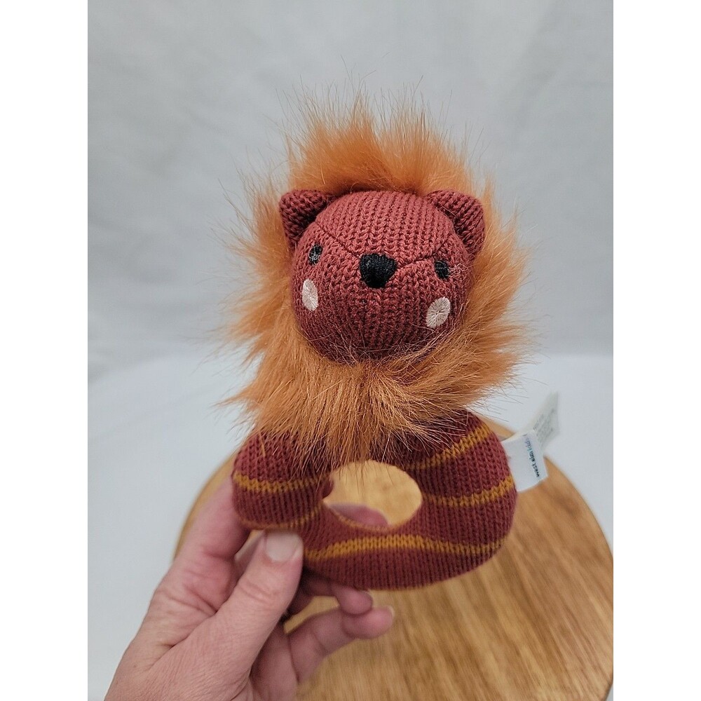 WEST ELM KIDS BABY LION RATTLE - Picture 4 of 4